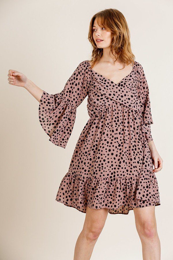 Dalmatian Print Dress