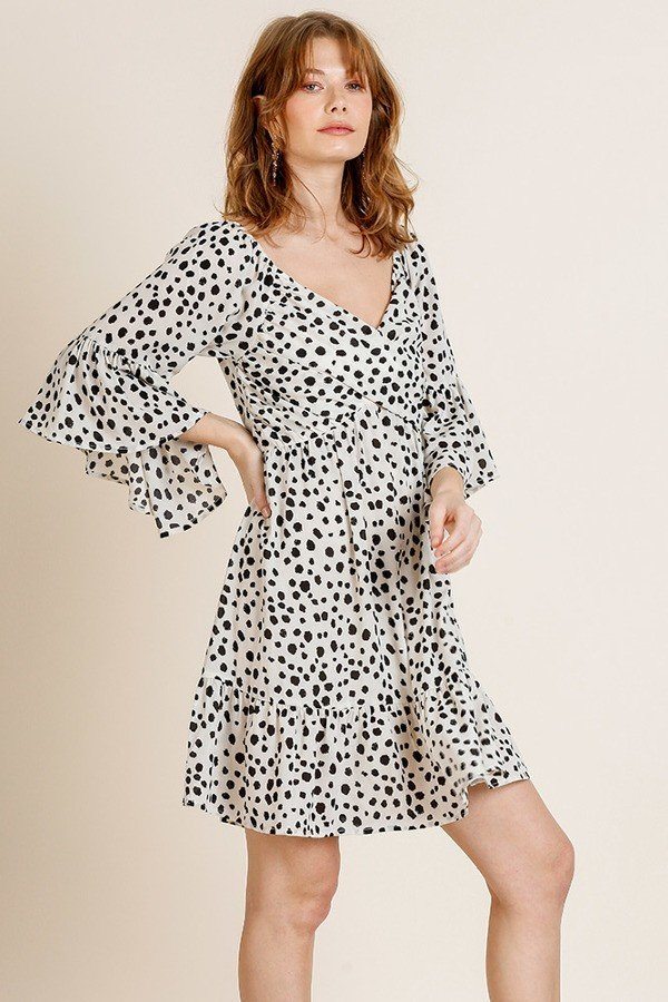 Dalmatian Print Dress