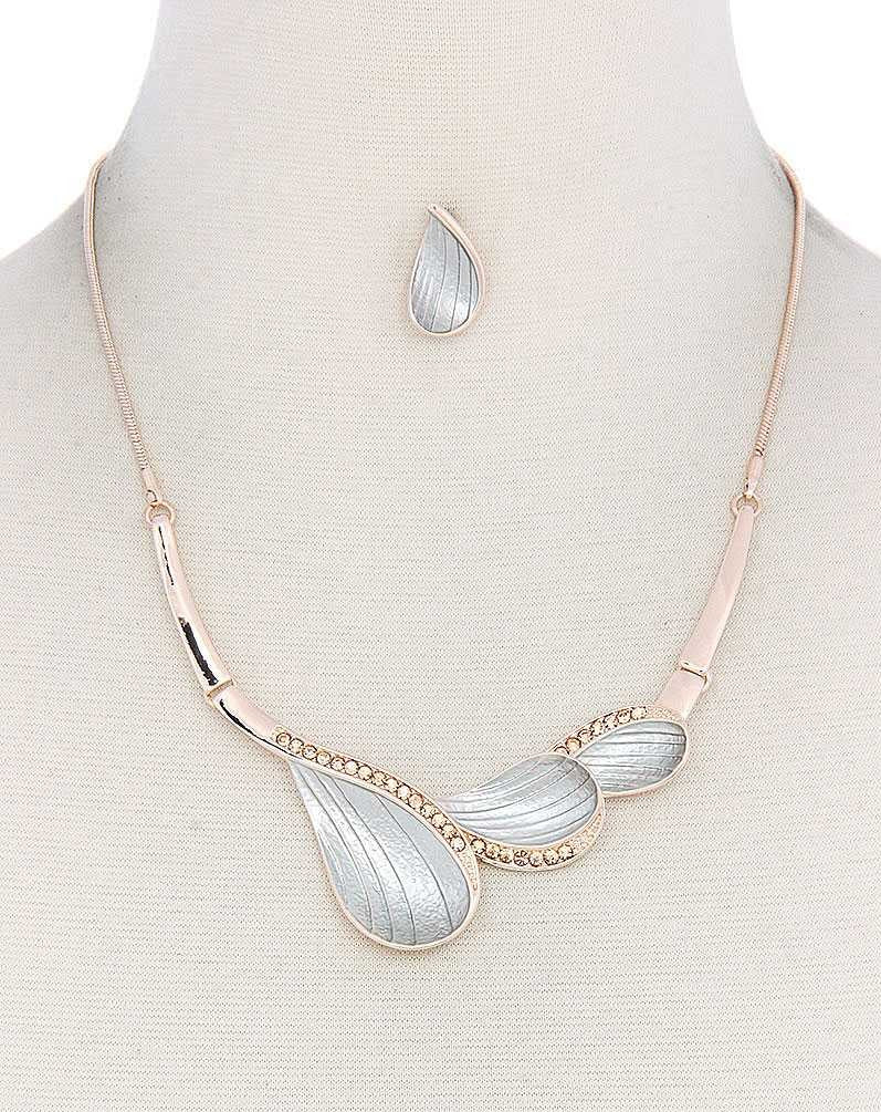 Two Tone Metal Necklace