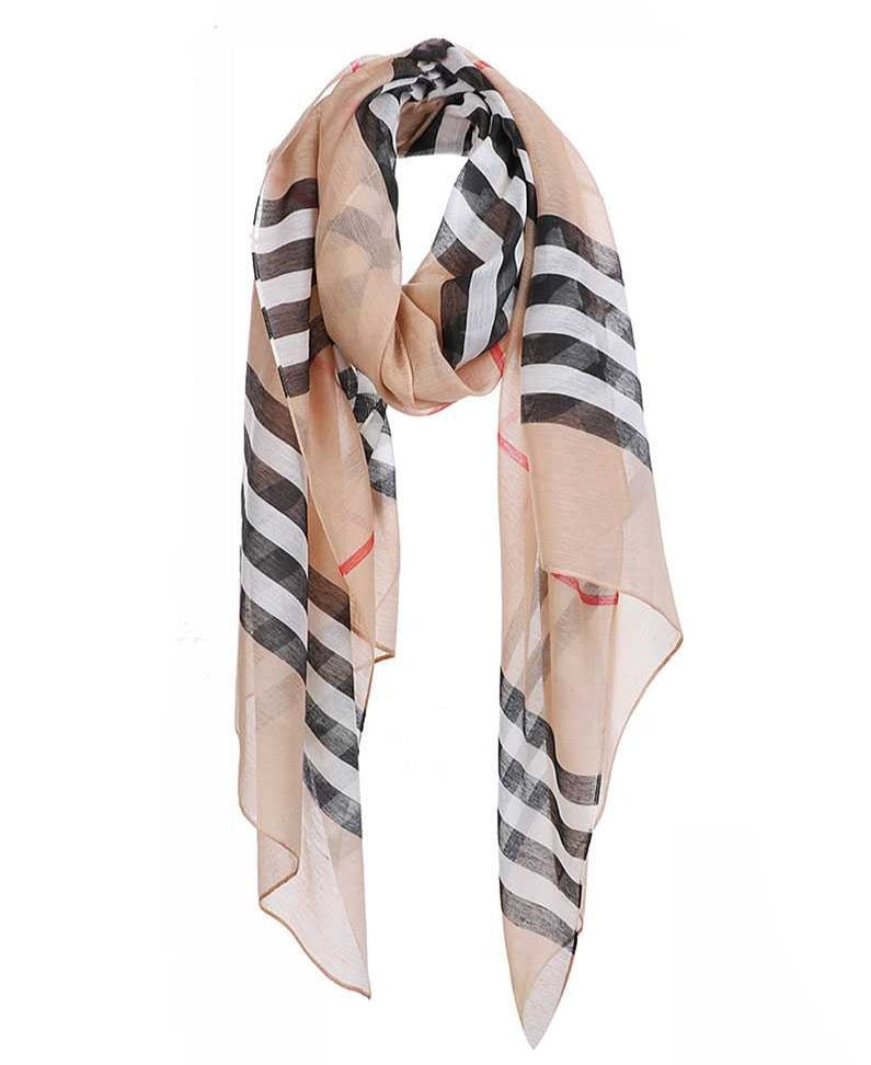 Striped Sheer Scarf