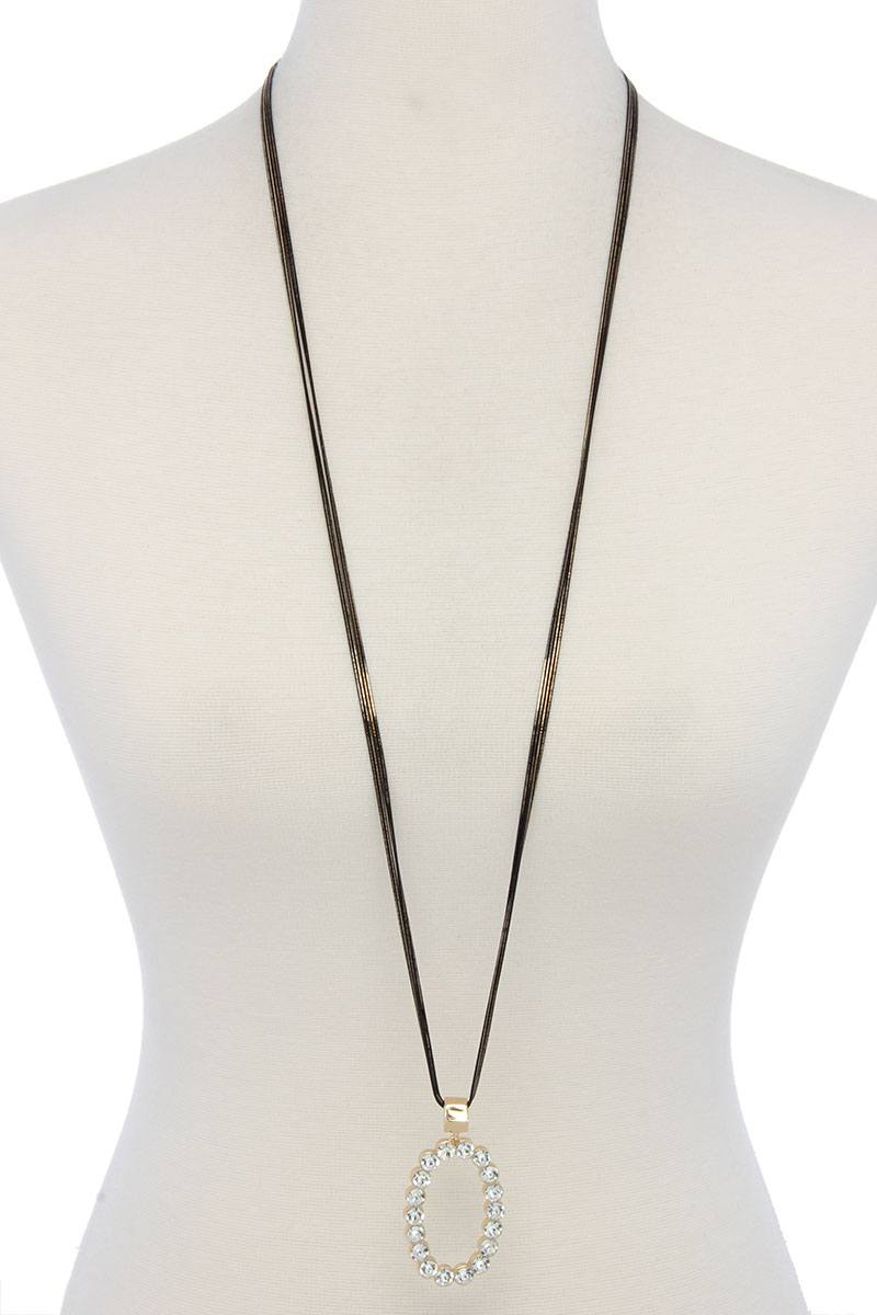 Oval Shape Pendant Necklace