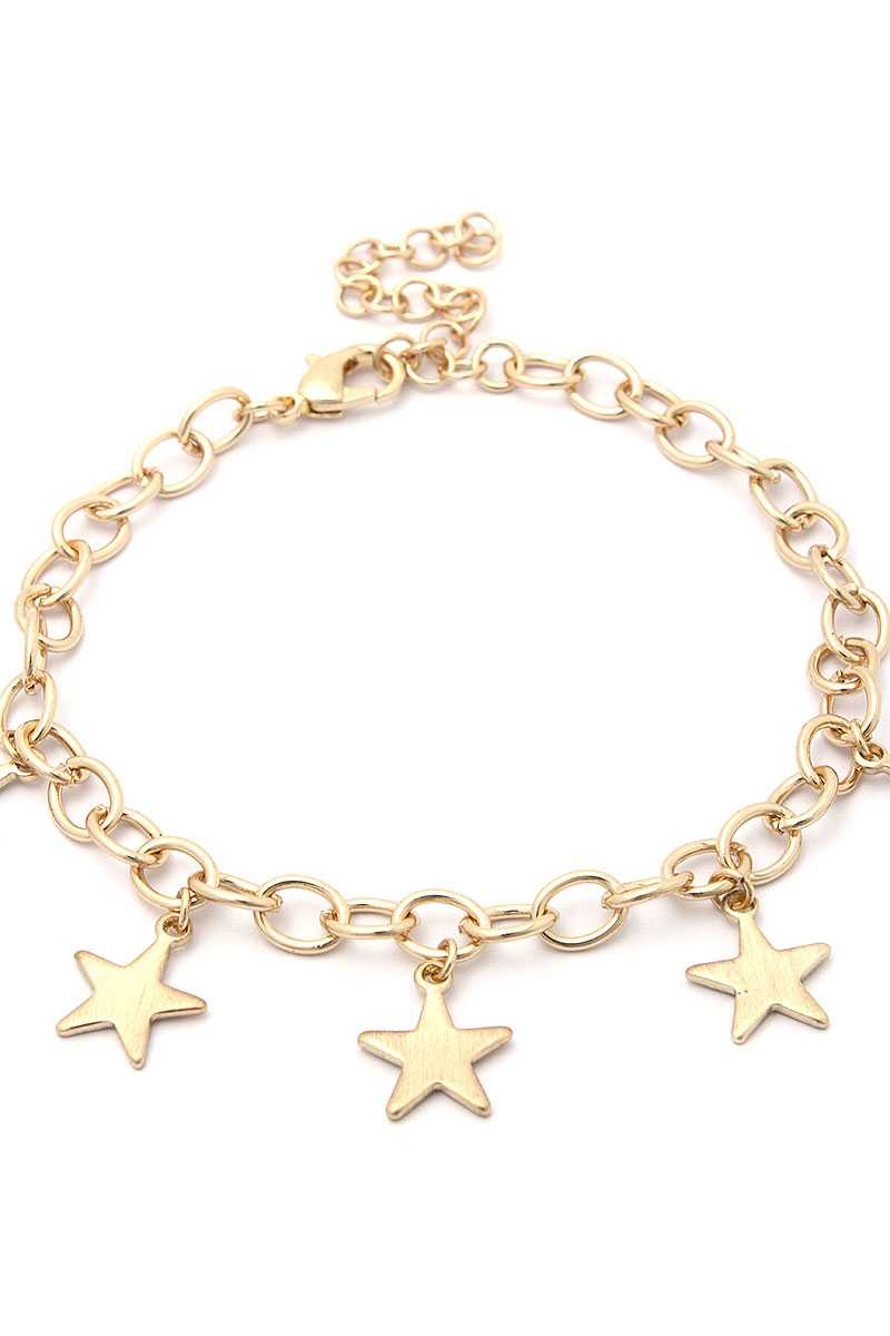 Star Charms Metal Bracelet