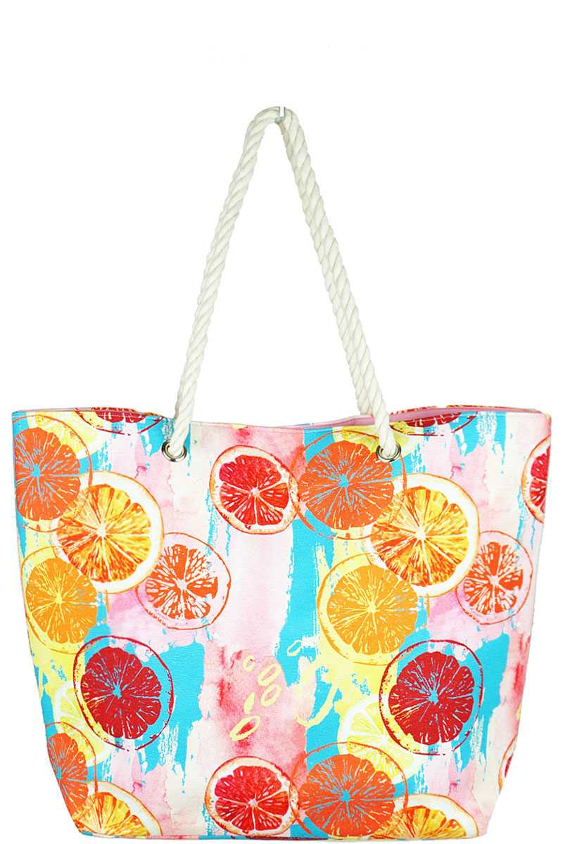Citrus Watercolor Bag