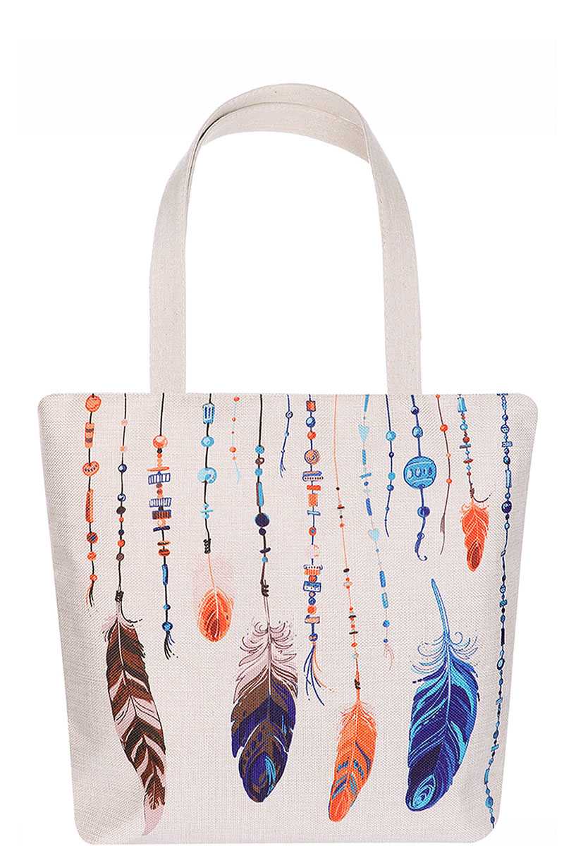Feather & Bead Bag
