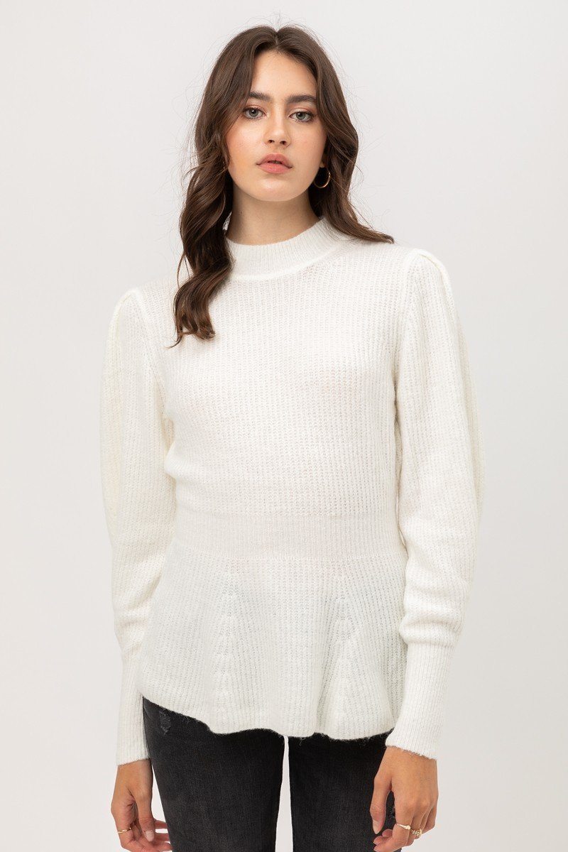 Tweed Yarn Sweater