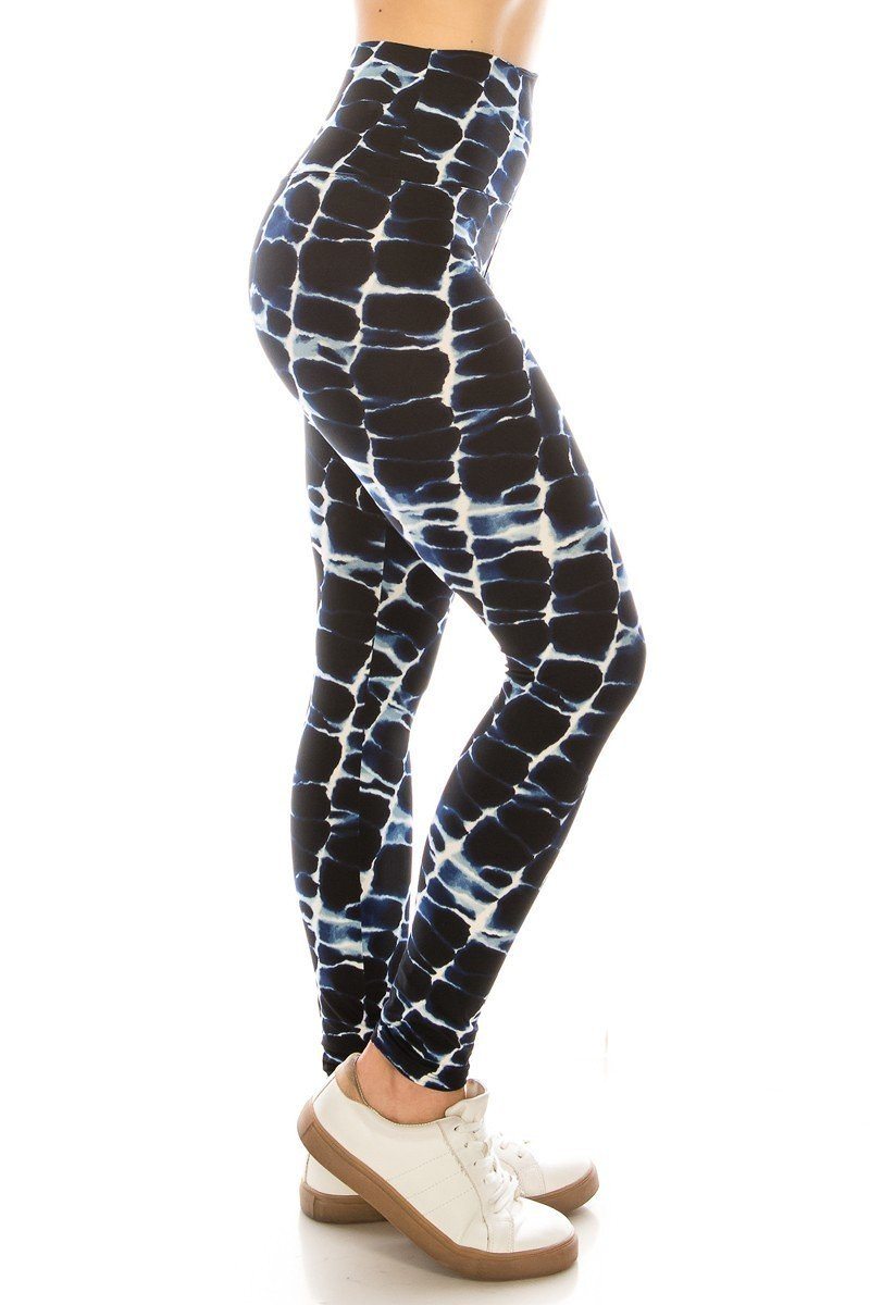 Lined Abstract Legging