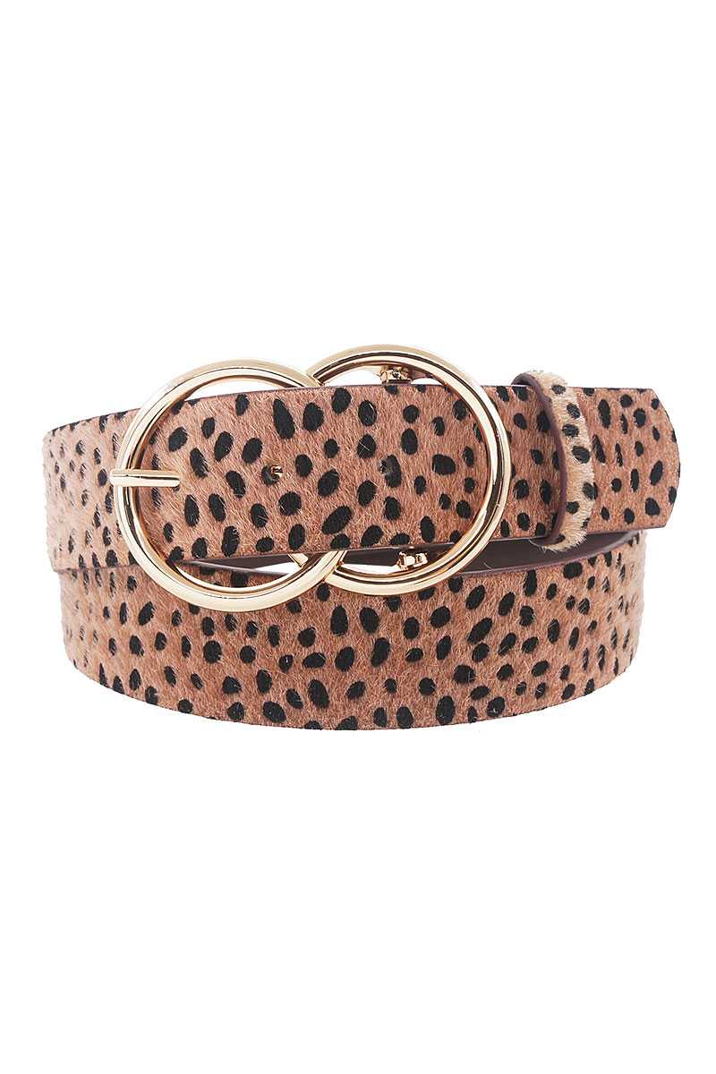 Cheetah Fur & Pattern Belt