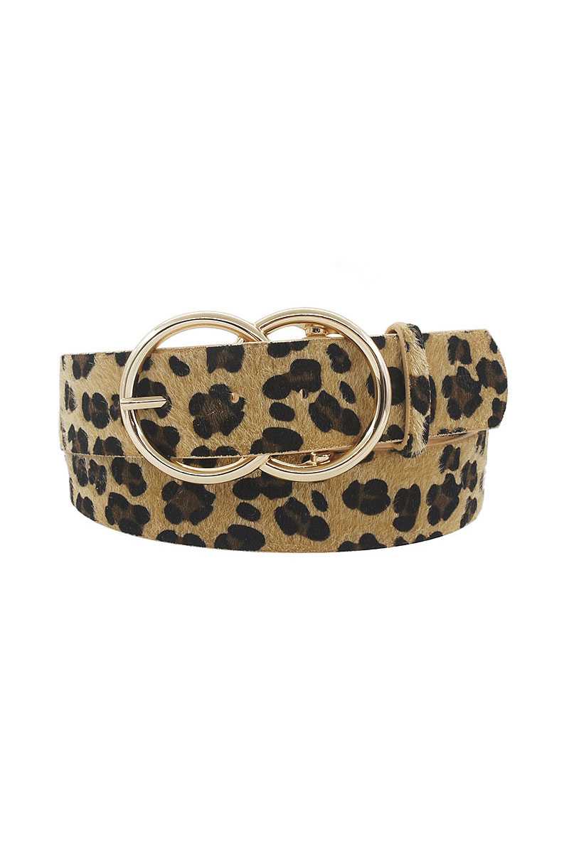 Leopard Fur Belt
