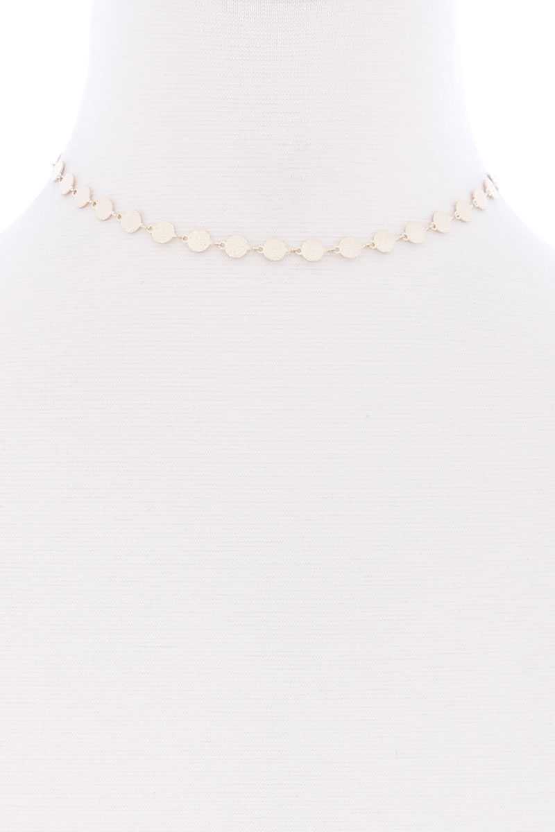 Metal Round Chain Necklace