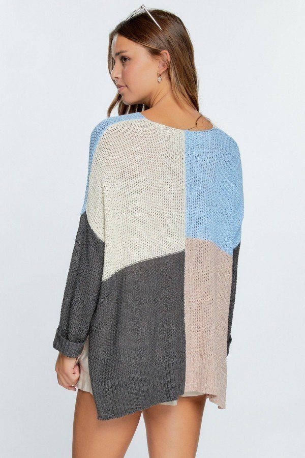 Color block Oversize Sweater