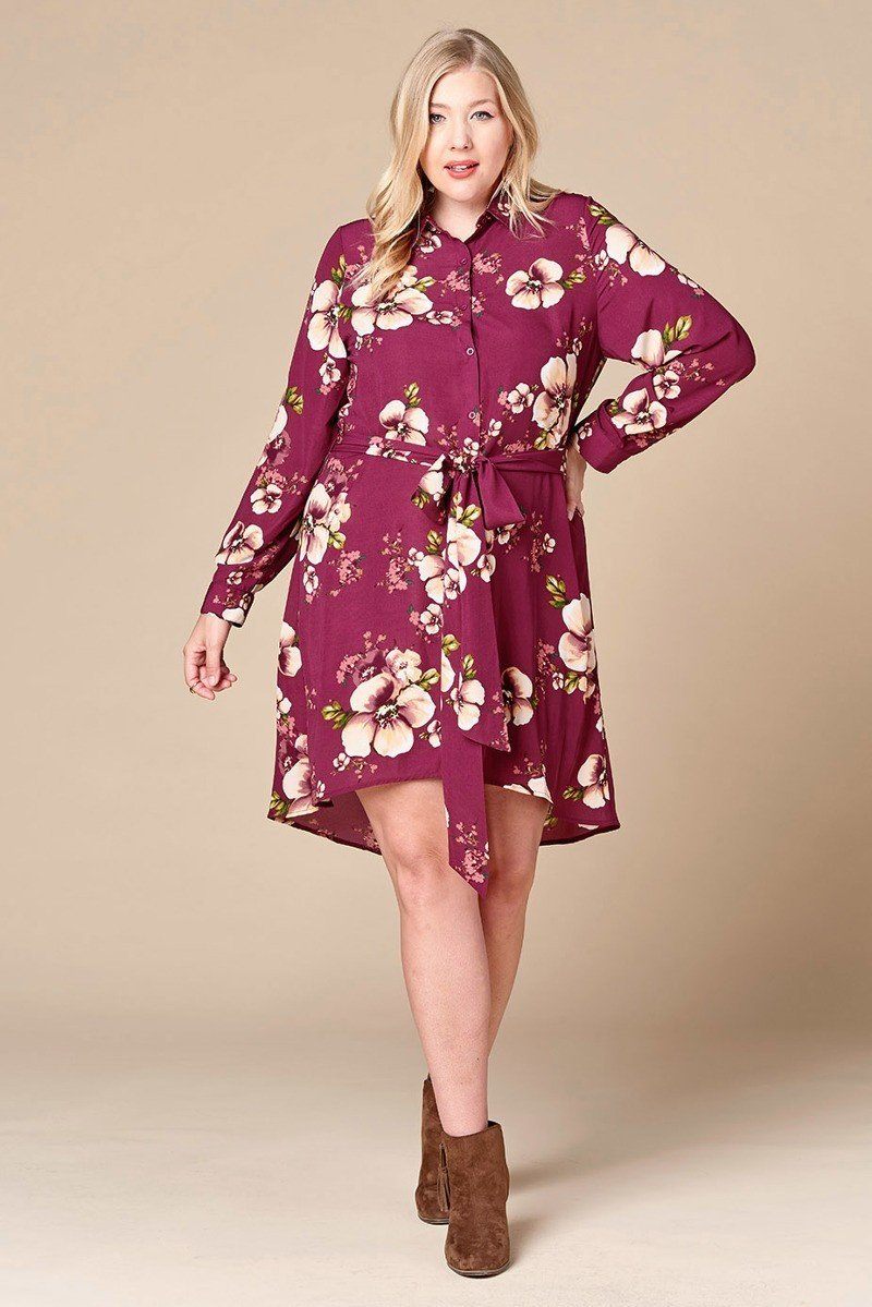 Floral Collared Dress