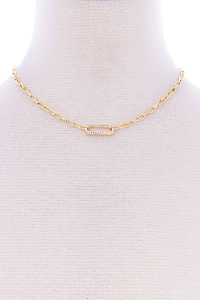 Oval Point Chain Necklace