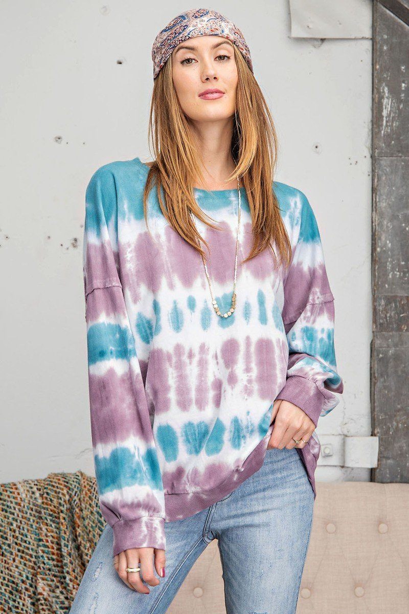 Ombre Banded Pullover