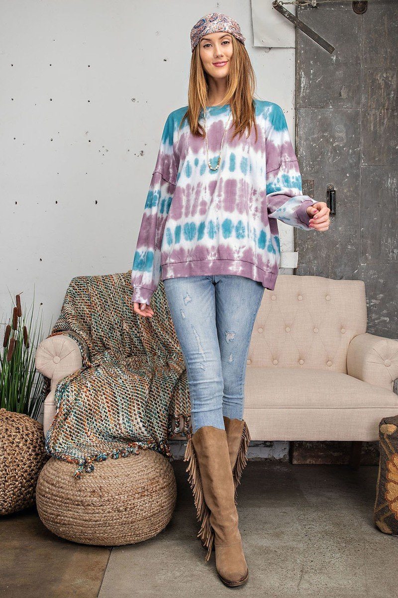 Ombre Banded Pullover