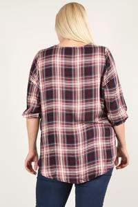 Plaid Relaxed Fit Top