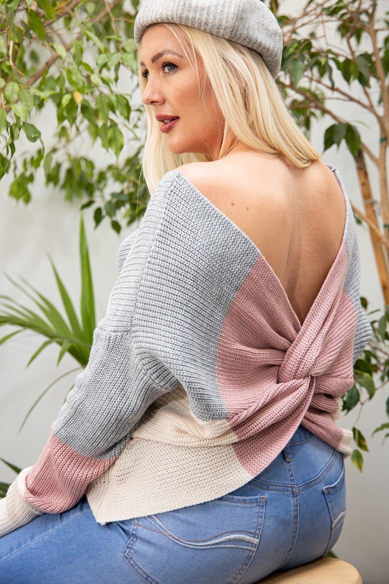 Boat Neck Sweater Top