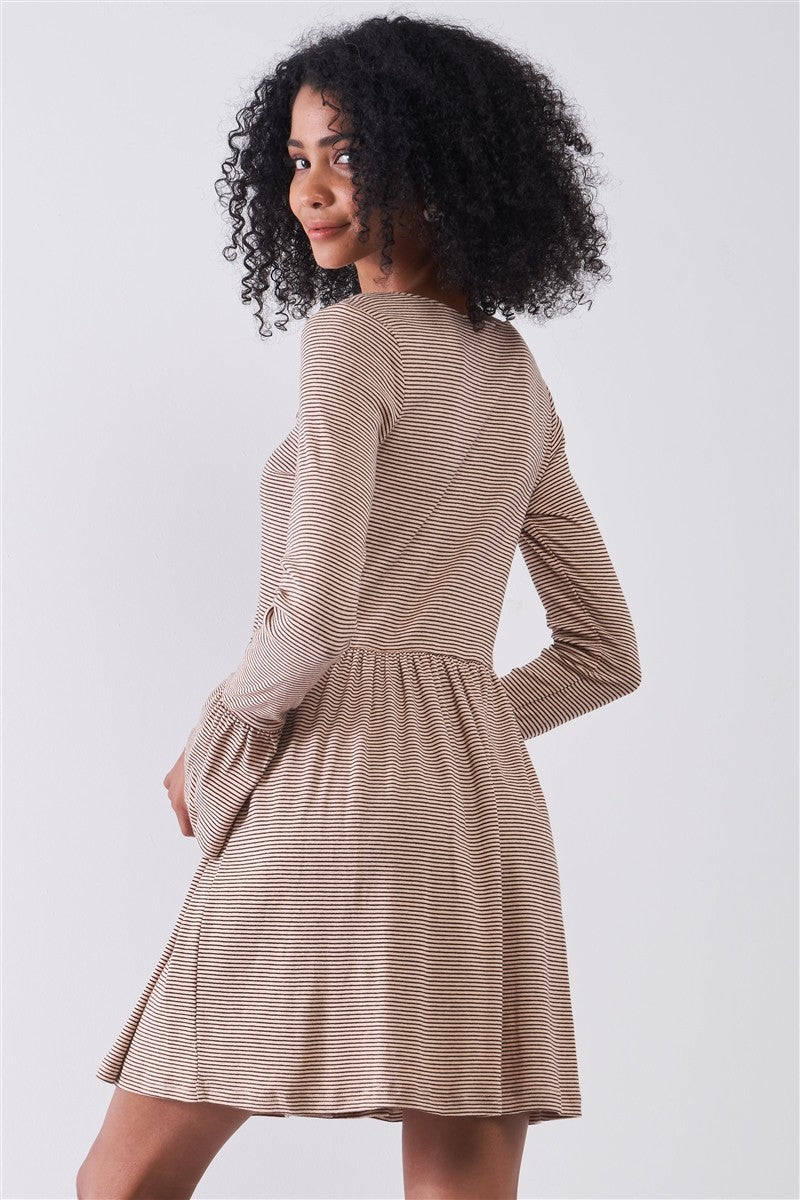 Taupe Embroidery Dress