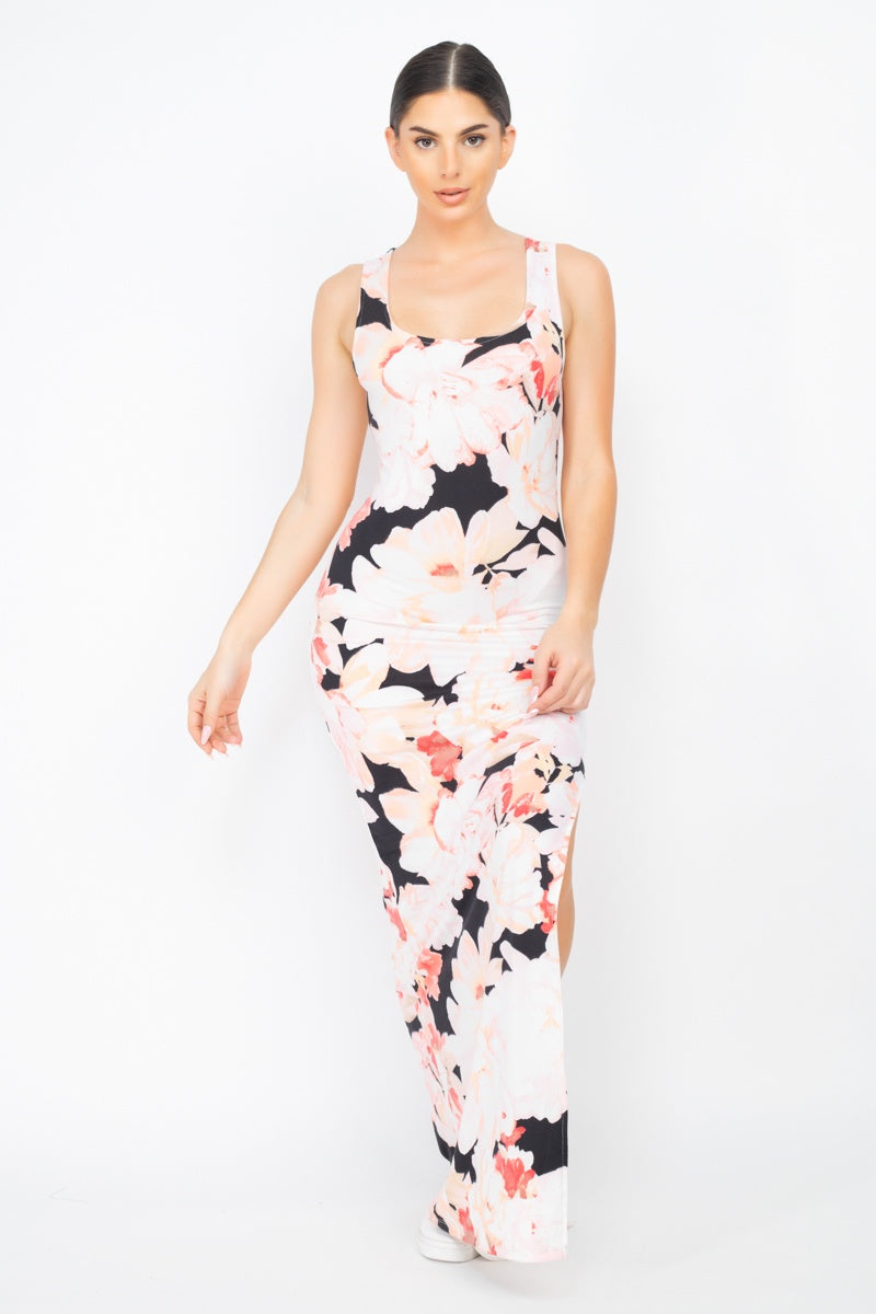 Floral Silted Dress