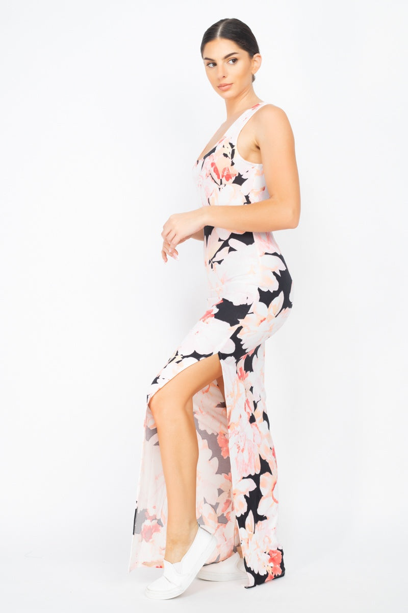 Floral Silted Dress