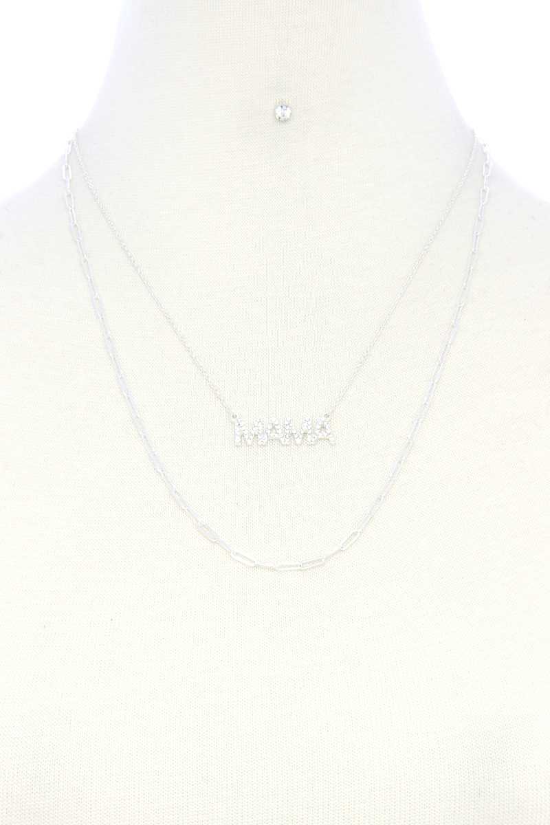 Quote Layer Necklace