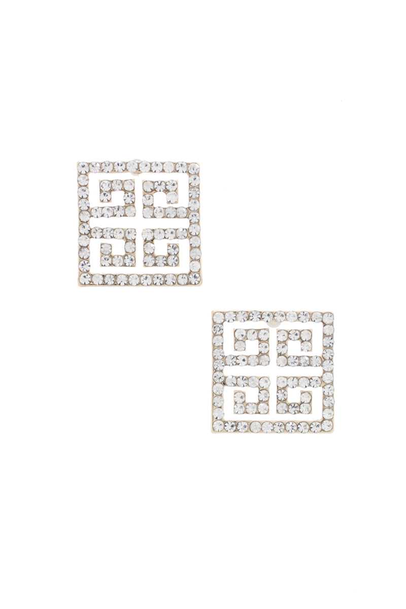 Maze Square Earring