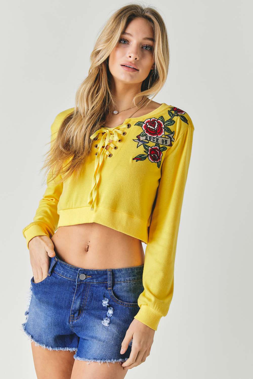 Floral Embroidered Sweatshirt